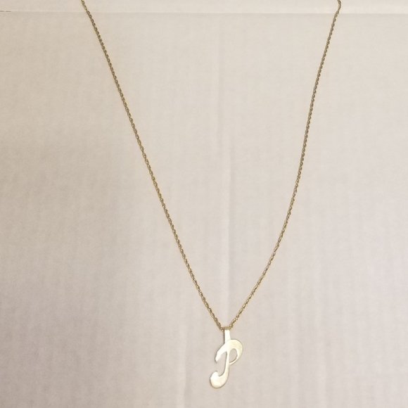 signed Avon letter "P" necklace - Picture 1 of 5